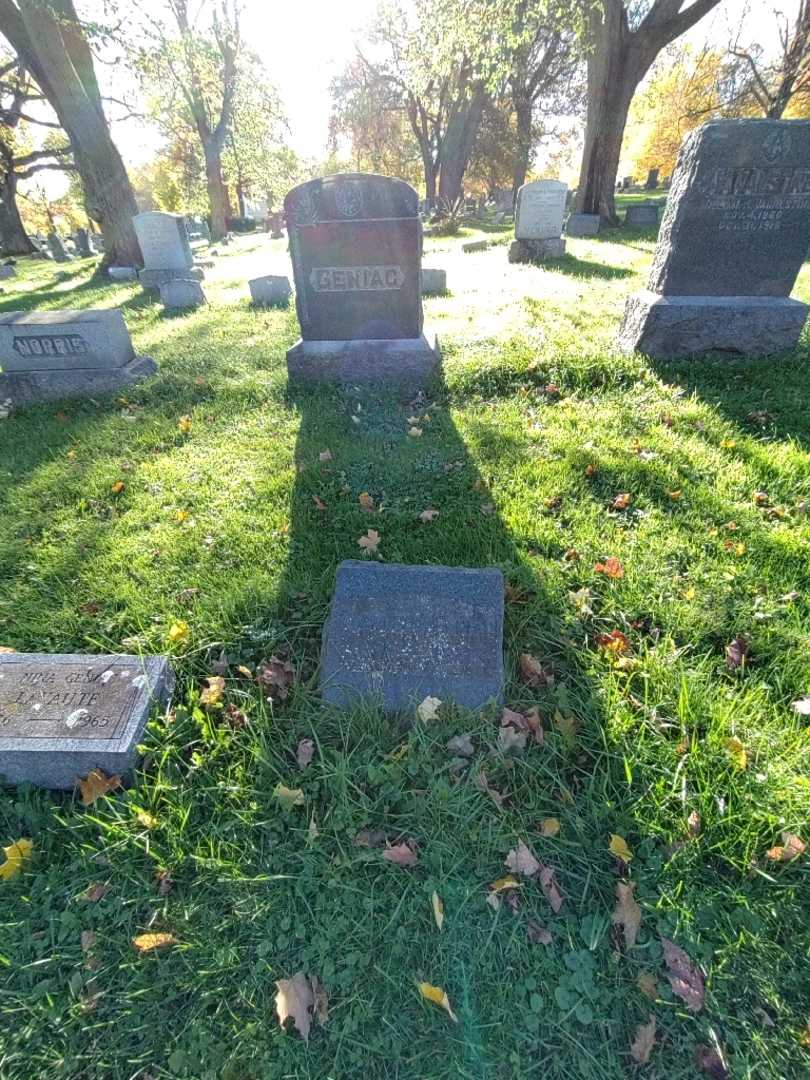 Charles A. Geniac's grave. Photo 1