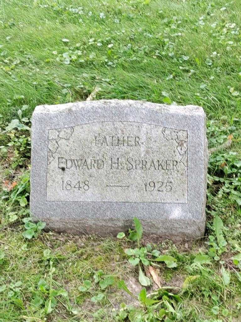 Edward H. Spraker's grave. Photo 4