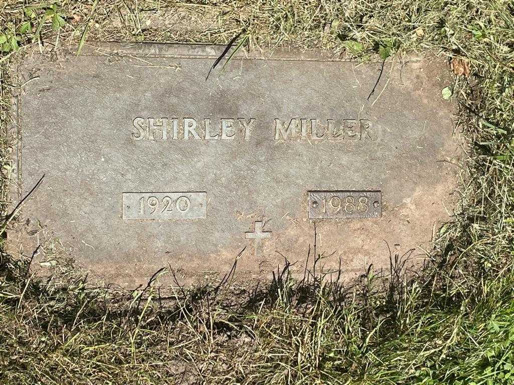 Shirley Miller's grave. Photo 1