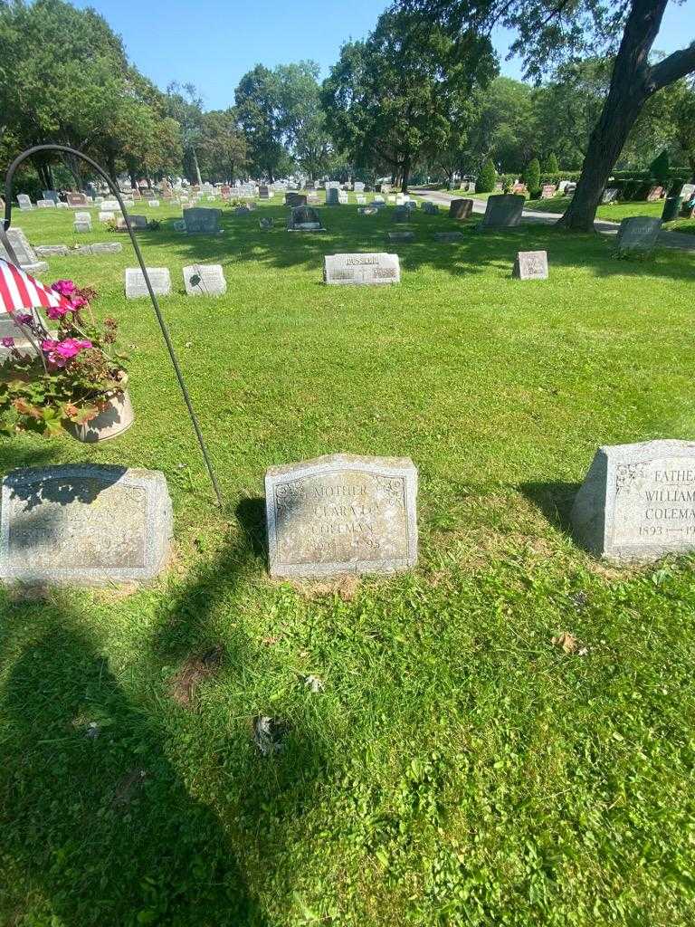 Clara L. Coleman's grave. Photo 1