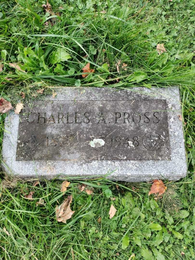 Charles A. Pross's grave. Photo 3