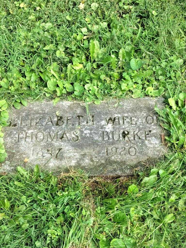 Elizabeth Burke's grave. Photo 4