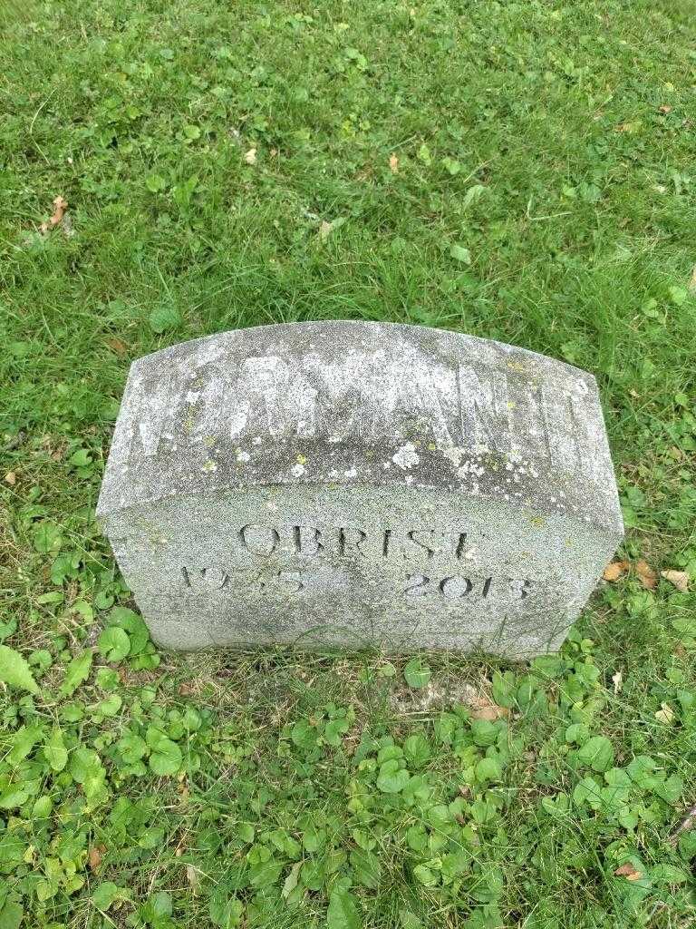 Norman H. Obrist Junior's grave. Photo 4