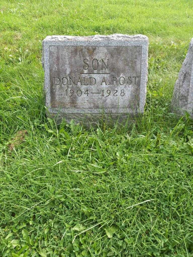 Donald Andrew Post's grave. Photo 2