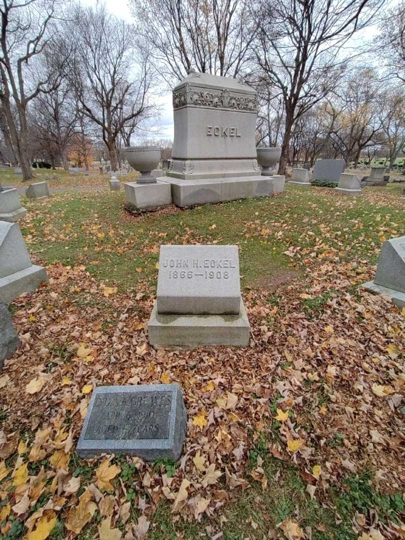 John H. Eckel's grave. Photo 1