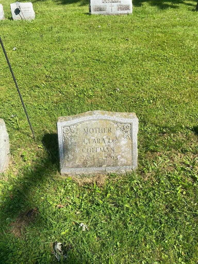 Clara L. Coleman's grave. Photo 2