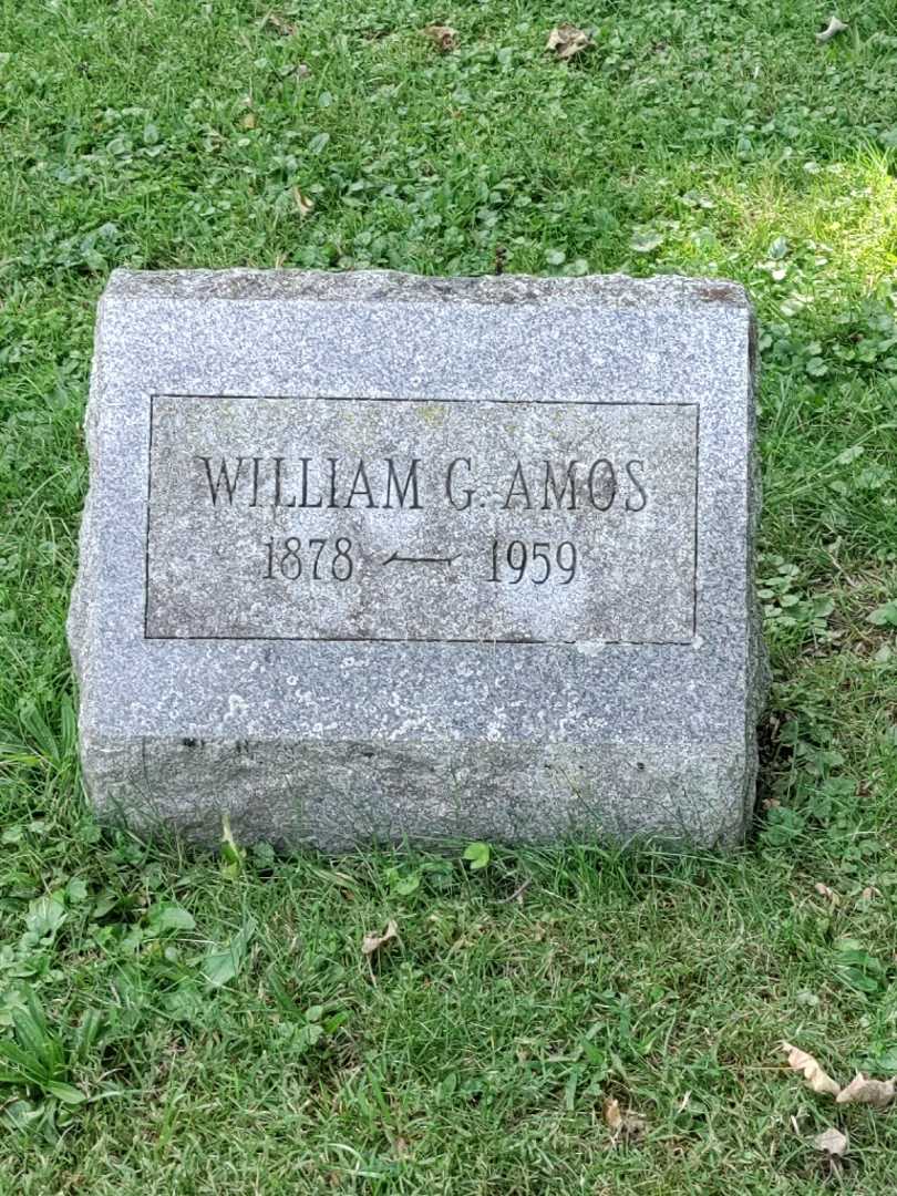 William G. Amos's grave. Photo 3