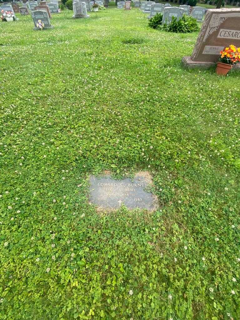 Edward C. Burns's grave. Photo 1