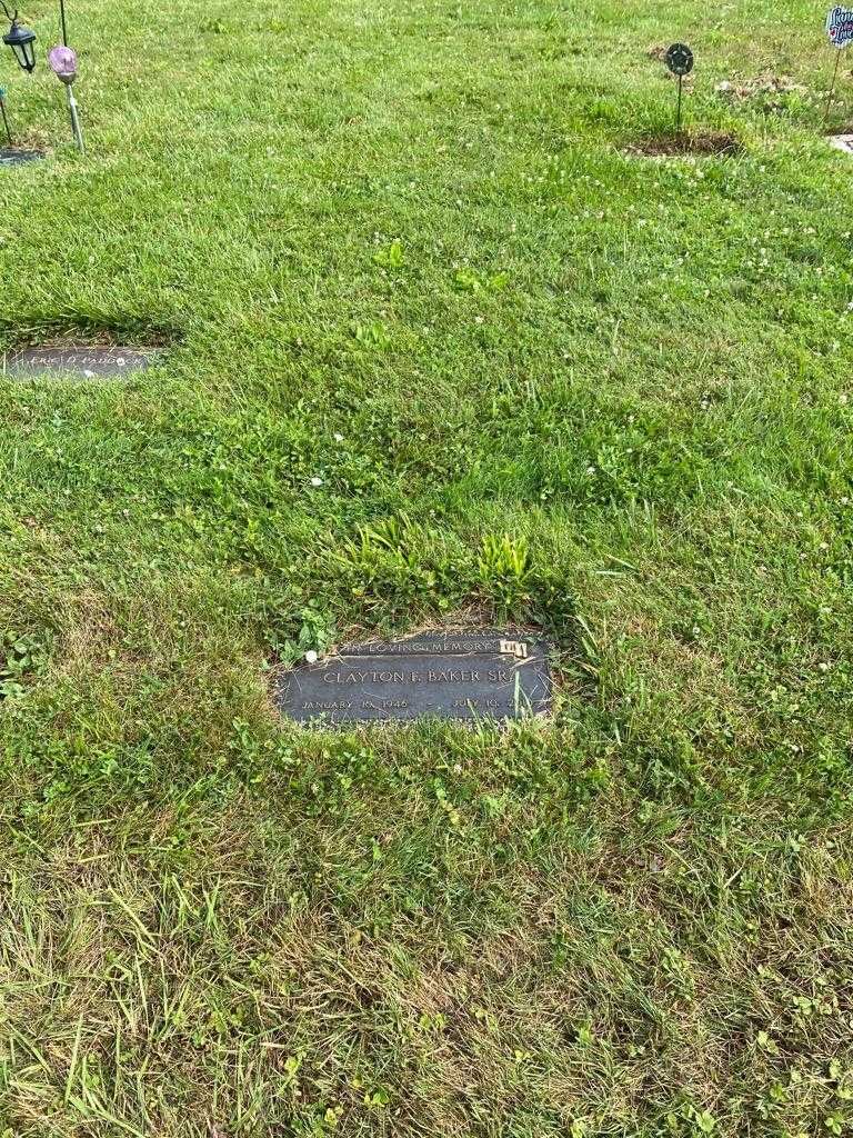 Clayton F. Baker Senior's grave. Photo 2