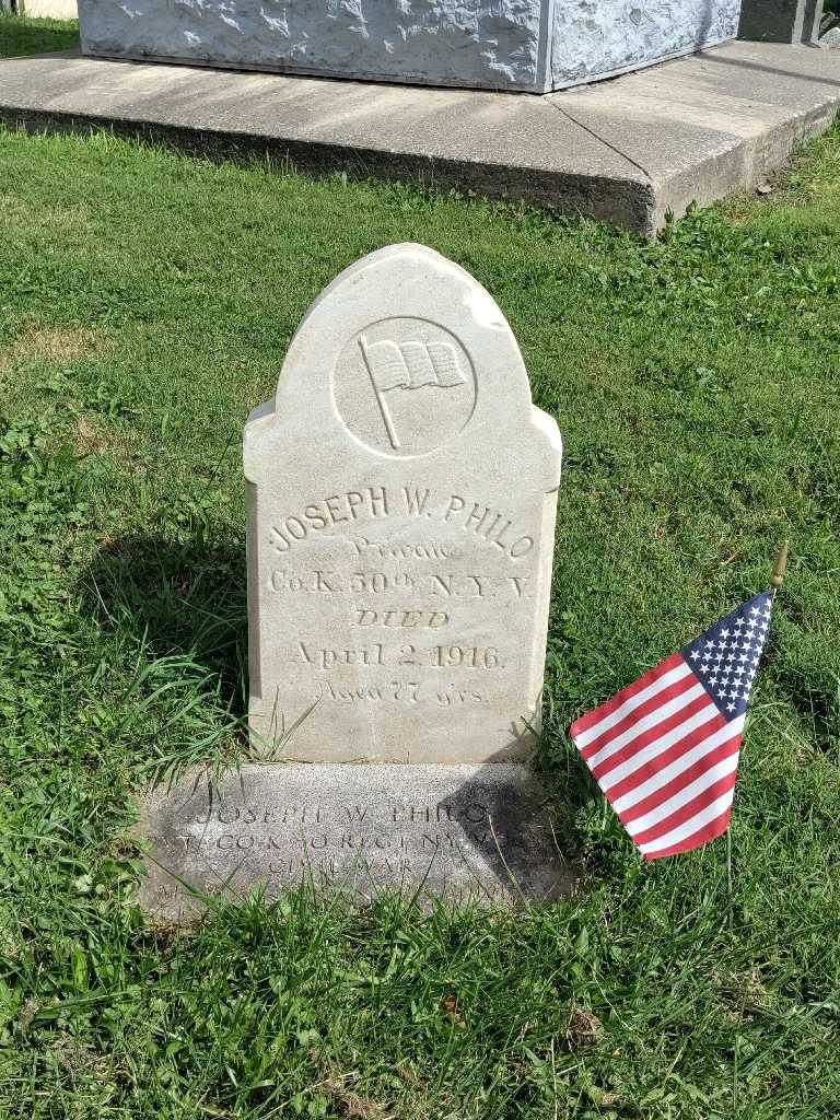 Joseph W. Philo's grave. Photo 2