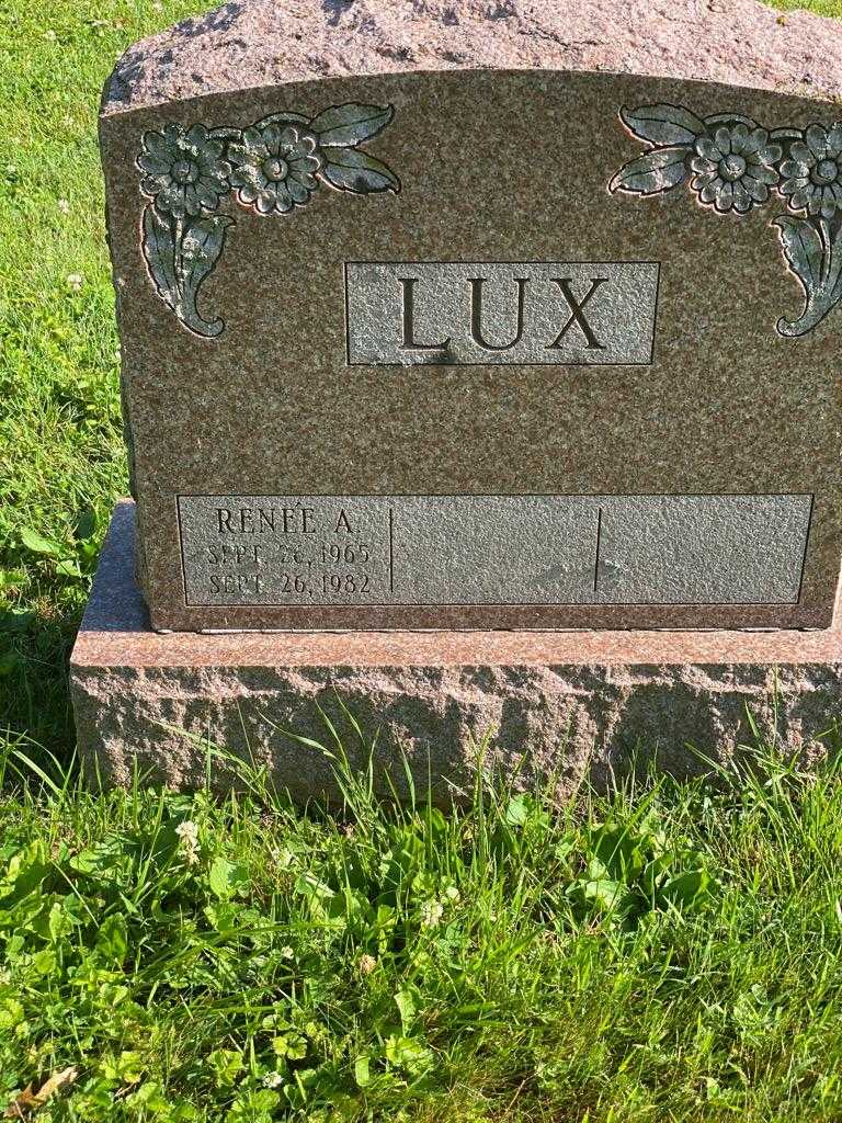 Renee A. Lux's grave. Photo 3