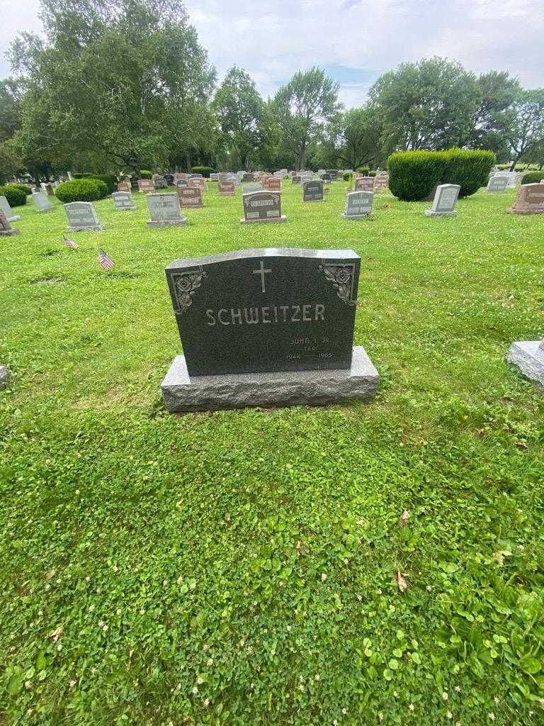 John T. "Ted" Schweitzer Junior's grave. Photo 1