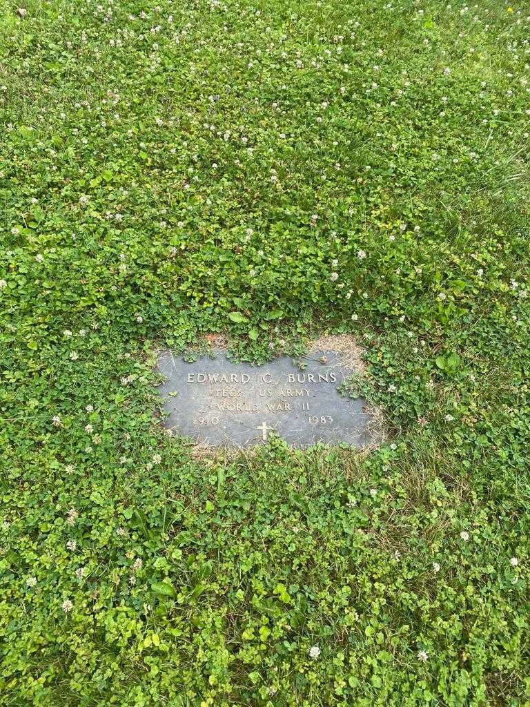 Edward C. Burns's grave. Photo 2