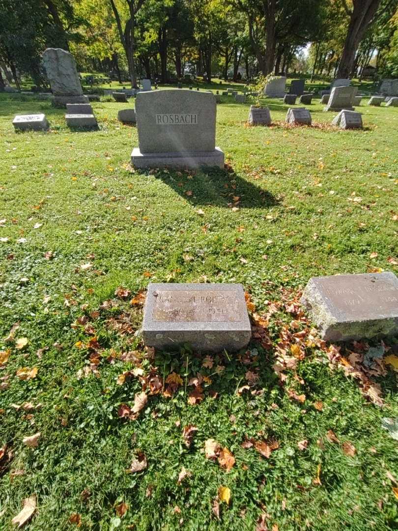 Frances L. Rosbach's grave. Photo 1