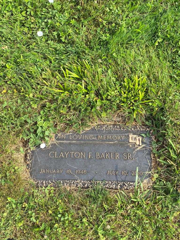 Clayton F. Baker Senior's grave. Photo 3