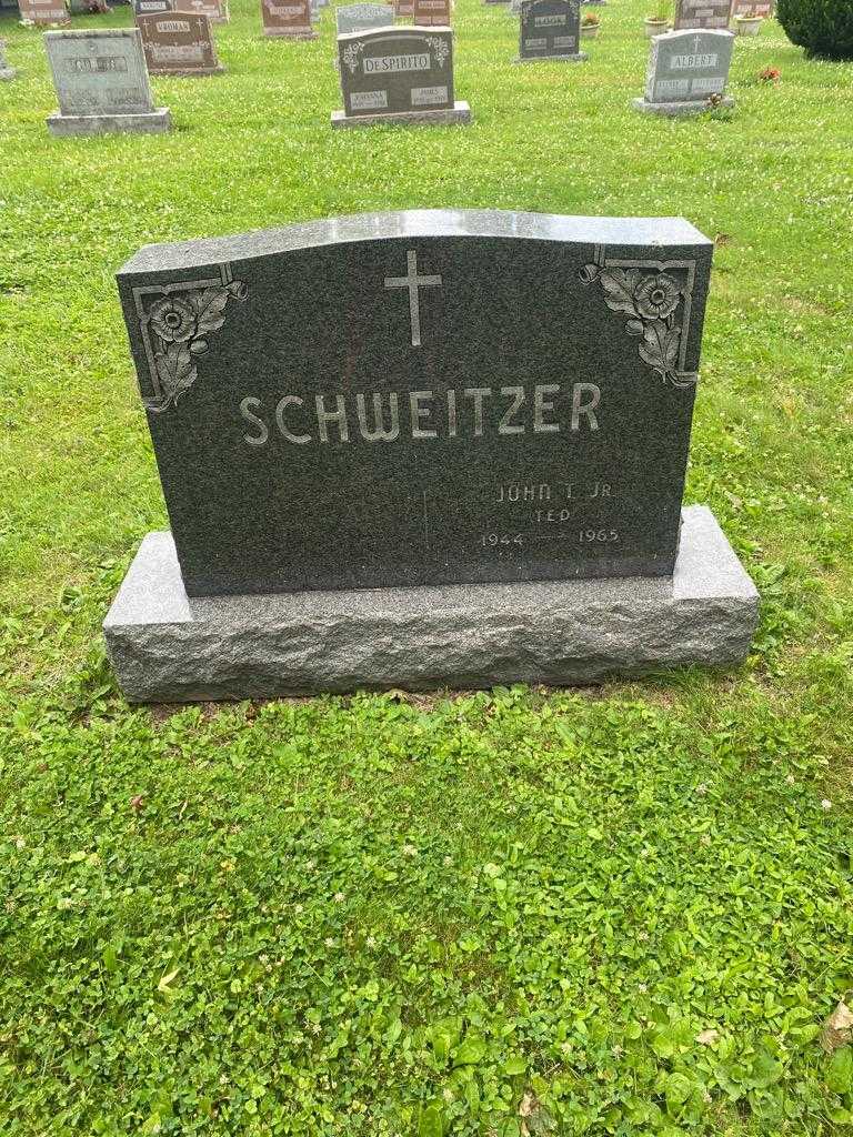 John T. "Ted" Schweitzer Junior's grave. Photo 2