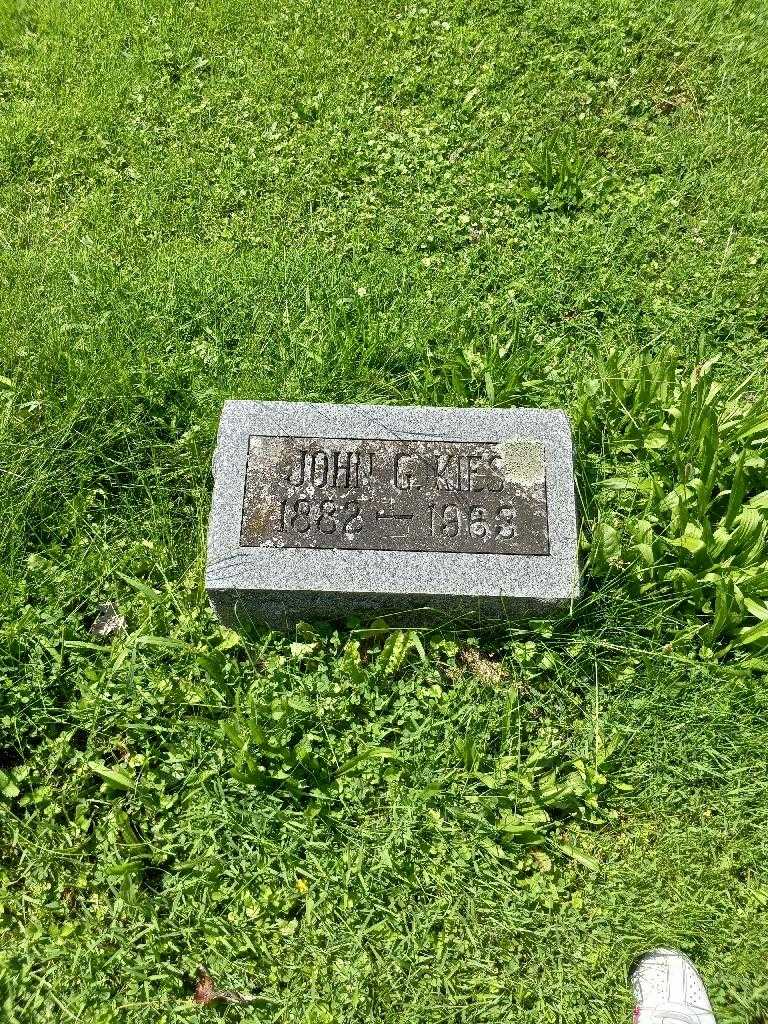 John G. Kies's grave. Photo 2