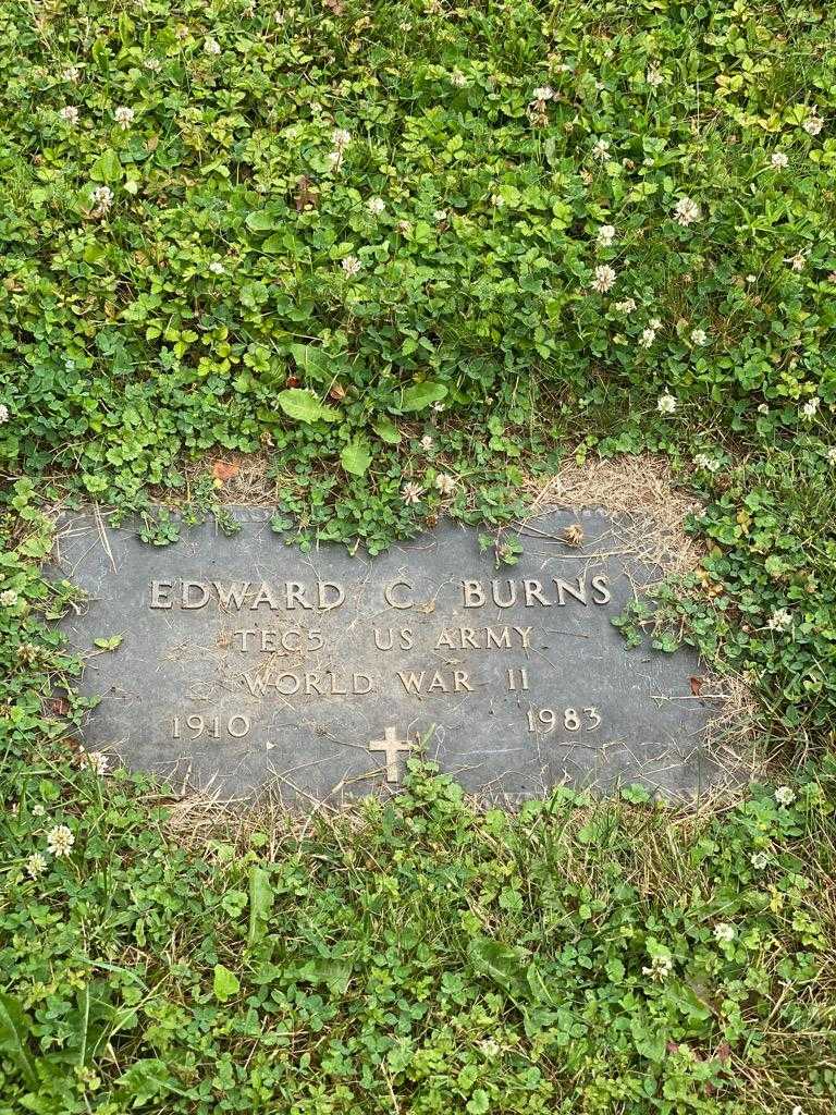 Edward C. Burns's grave. Photo 3