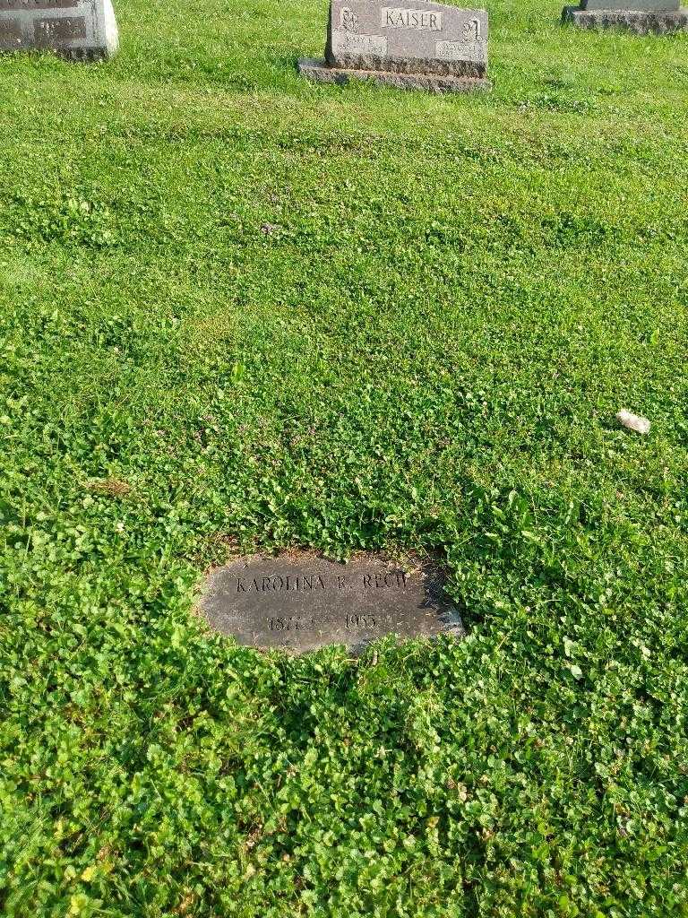 Karolina R. Rech's grave. Photo 1