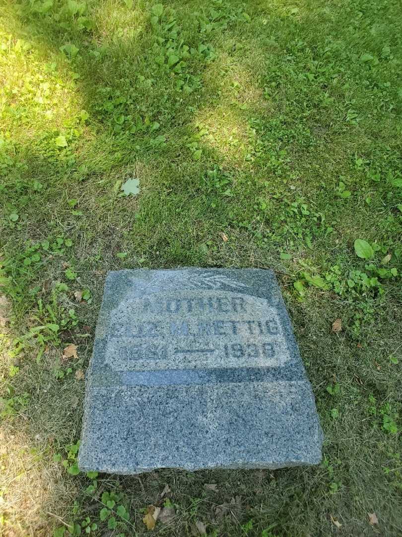 Elizabeth M. "Eliz" Rettig's grave. Photo 2