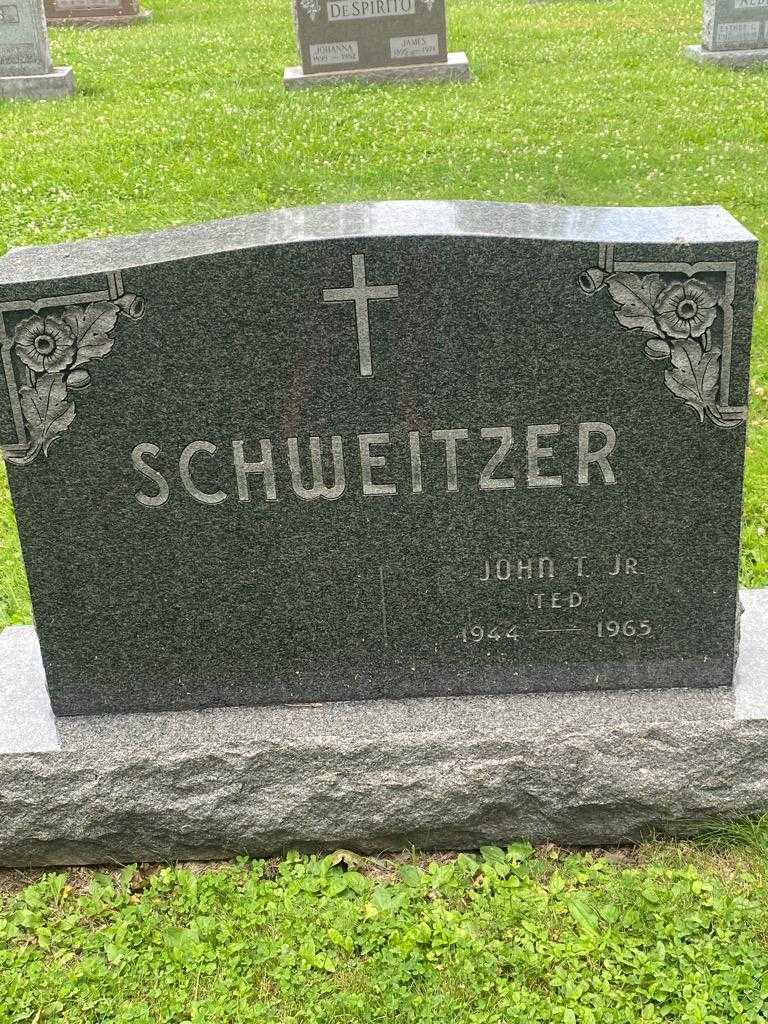 John T. "Ted" Schweitzer Junior's grave. Photo 3