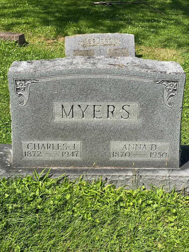 Anna D. Myers's grave. Photo 3