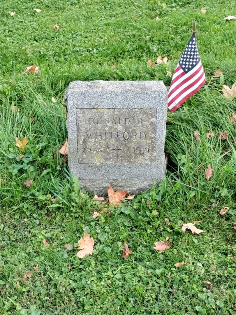 Donald David Whitford's grave. Photo 2