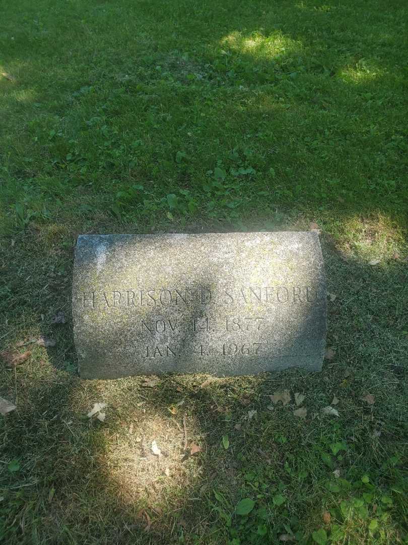 Harrison D. Sanford's grave. Photo 2