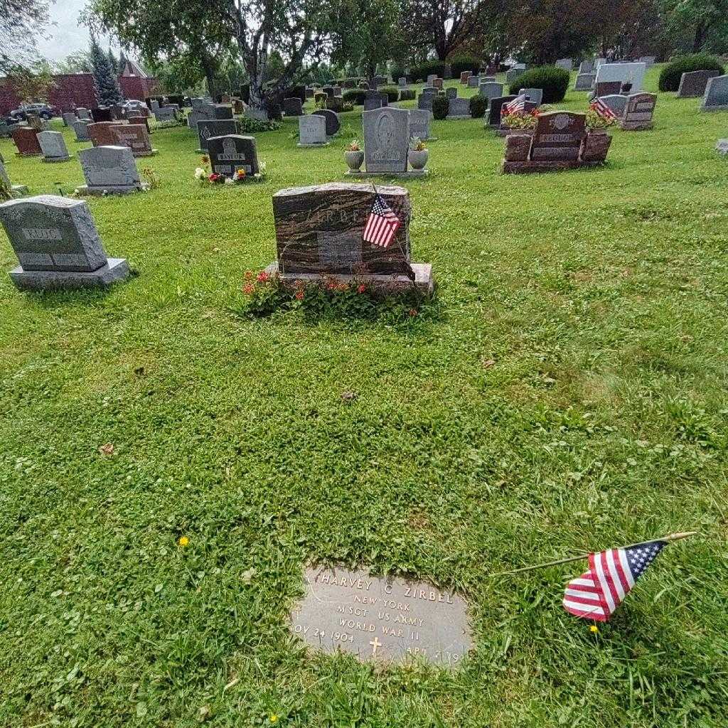 Harvey C. Zirbel's grave. Photo 3