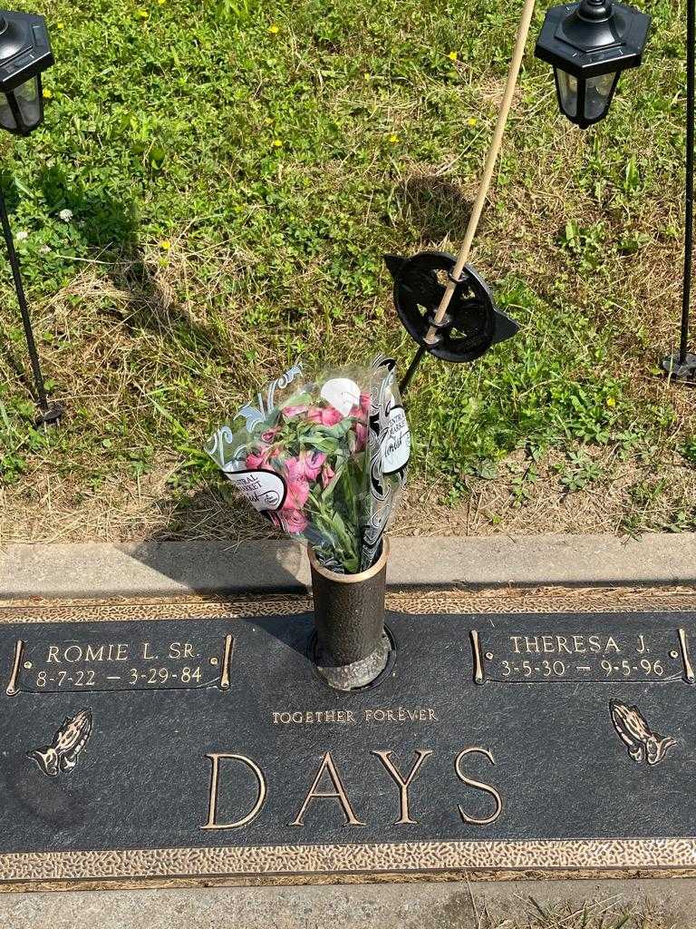 Romie L. Days Senior's grave. Photo 3