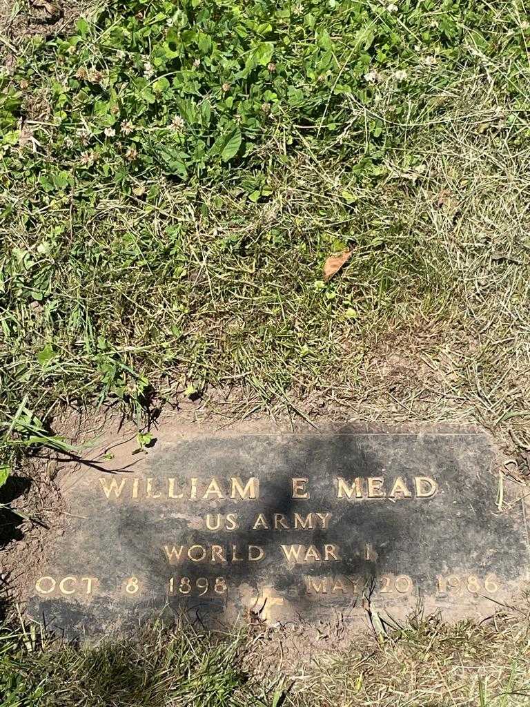 William E. Mead's grave. Photo 1