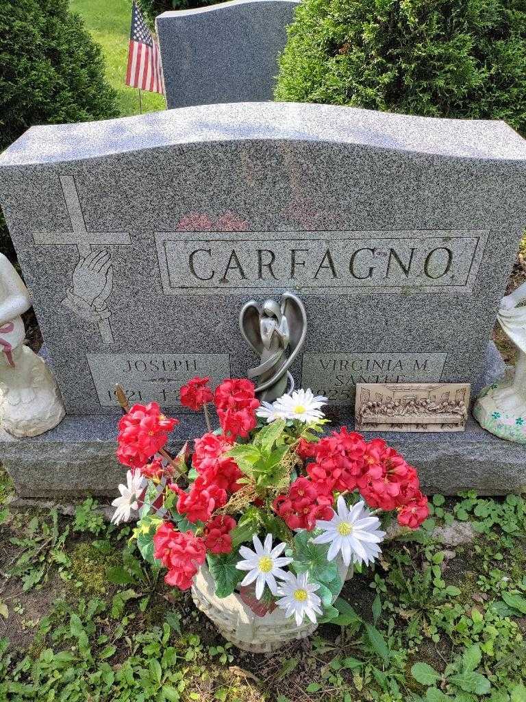 Virginia M. Santee Carfagno's grave. Photo 2