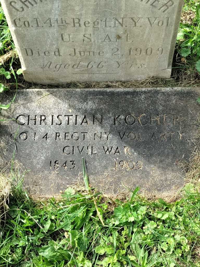 Christian Kocher's grave. Photo 4