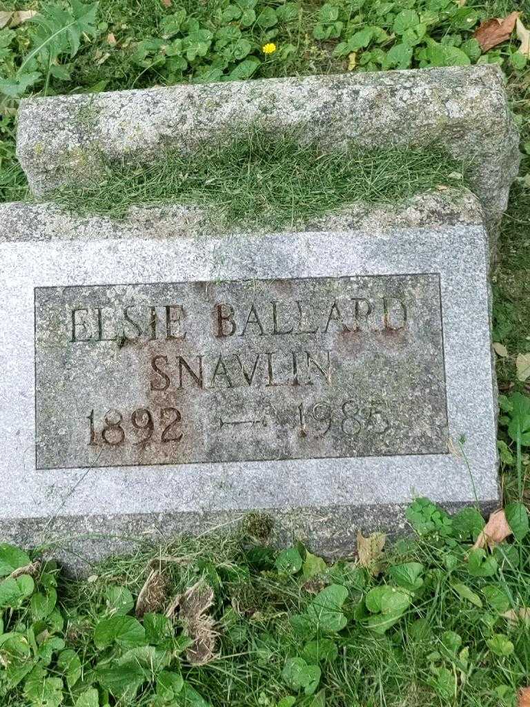 Elsie Ballard Snavlin's grave. Photo 3
