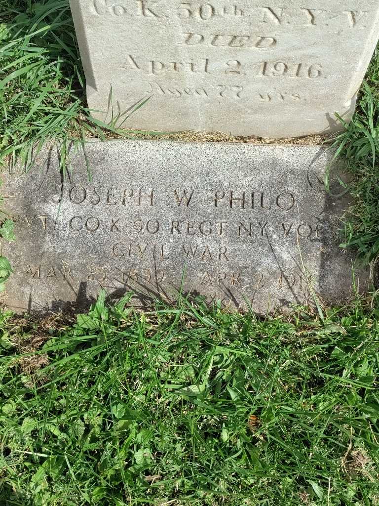 Joseph W. Philo's grave. Photo 4