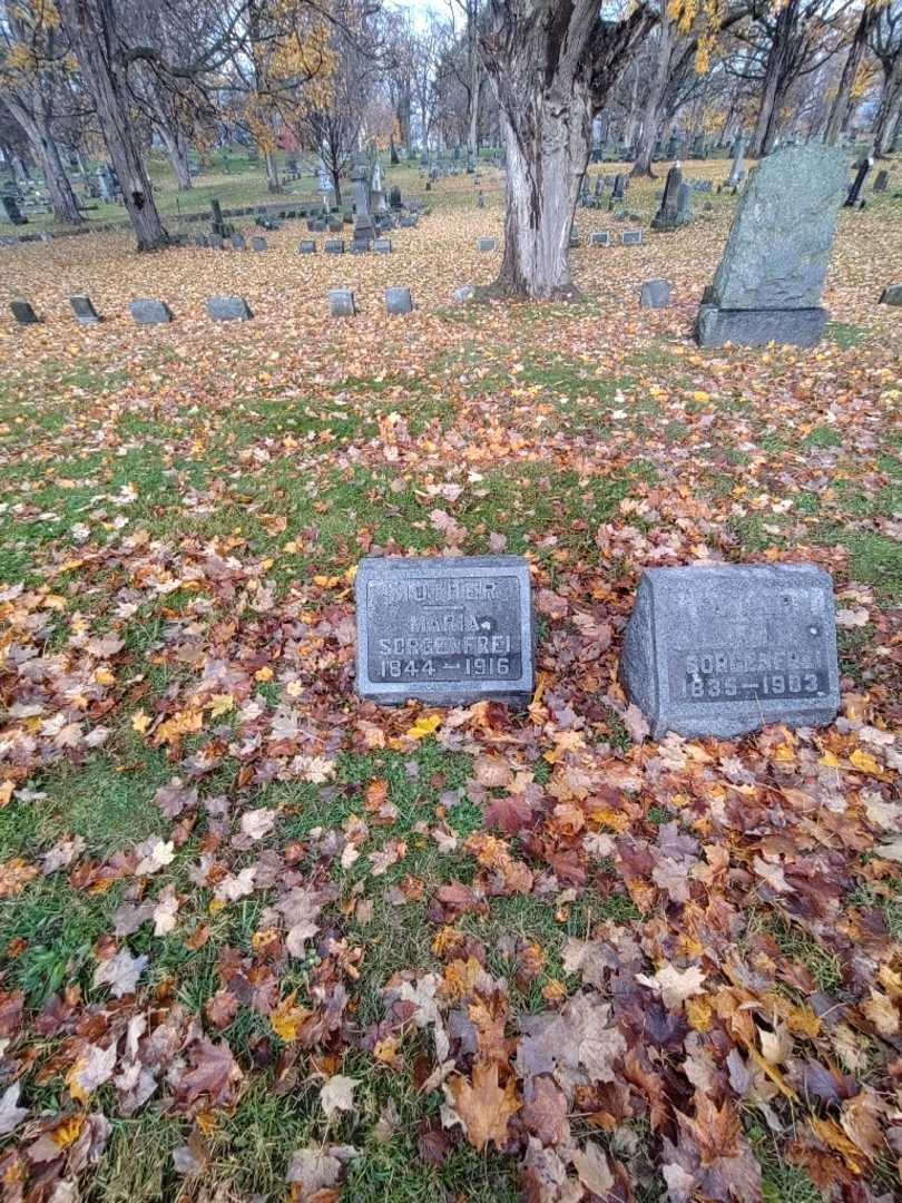 Maria M. Sorgenfrei's grave. Photo 1