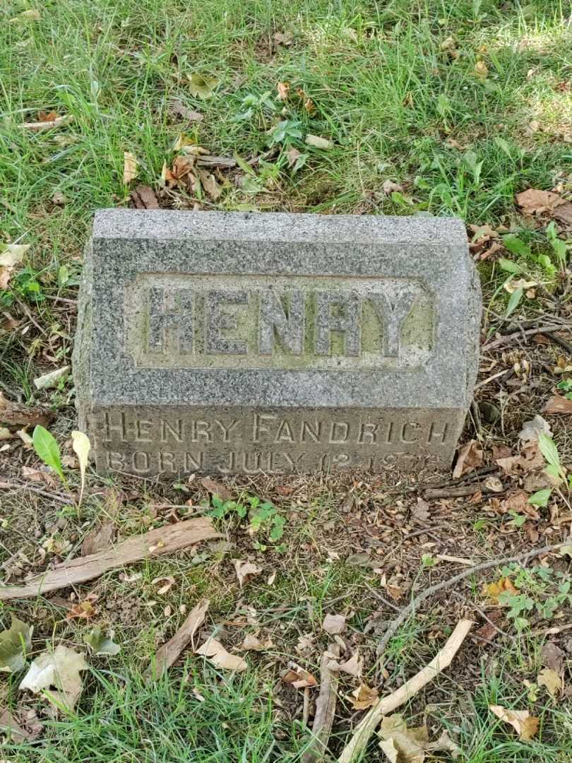 Henry Fandrich's grave. Photo 1