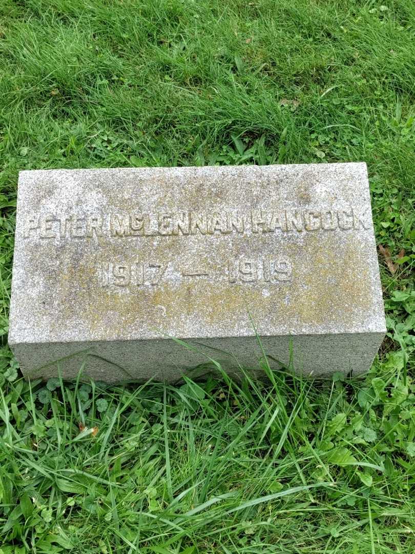 Peter McLennan Hancock's grave. Photo 4