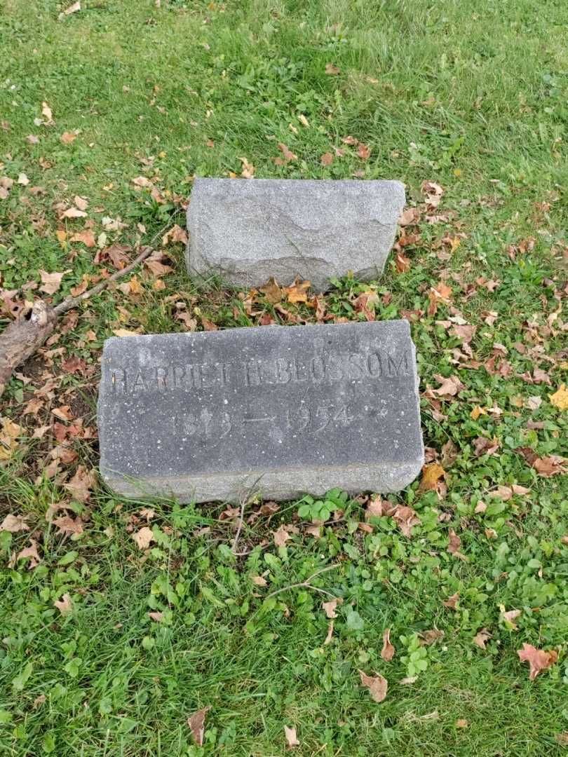 Harriet H. Blossom's grave. Photo 2