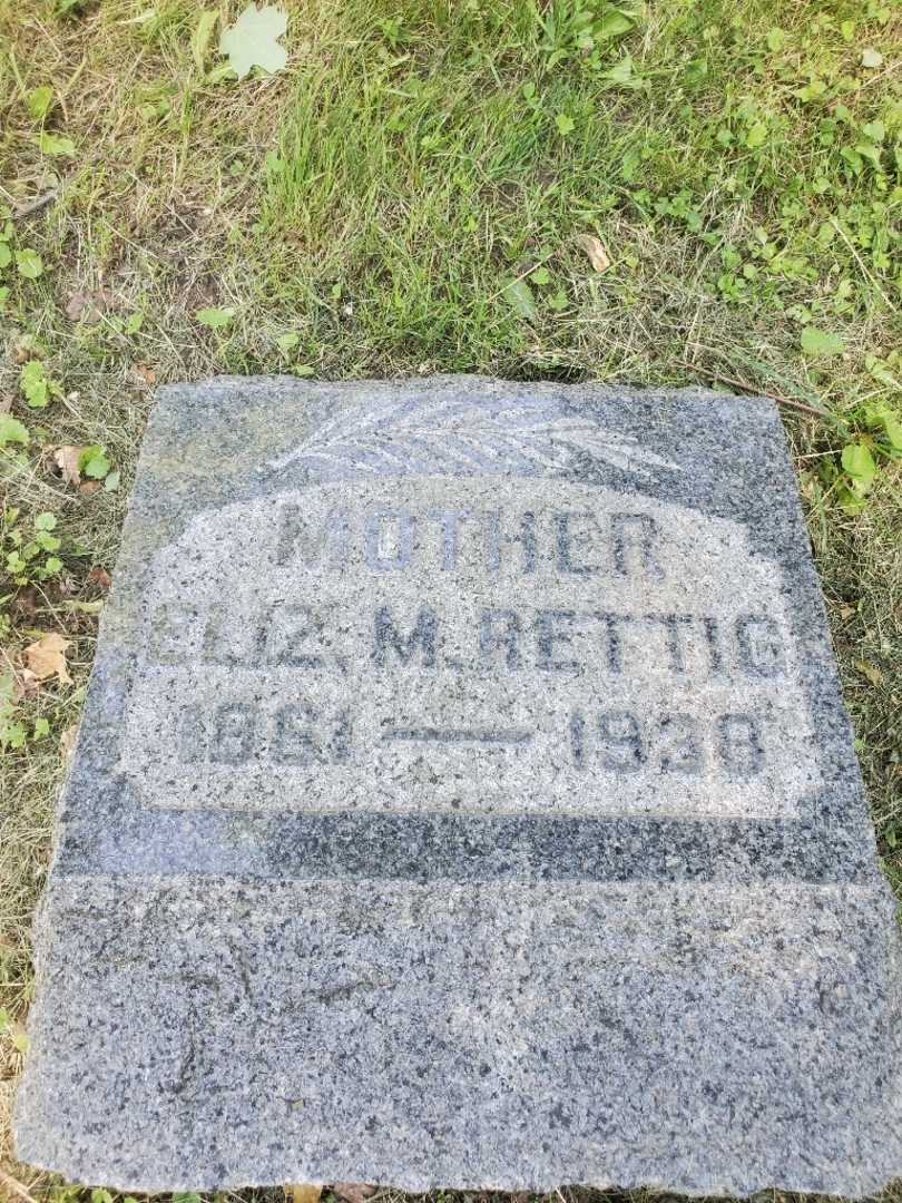 Elizabeth M. "Eliz" Rettig's grave. Photo 3