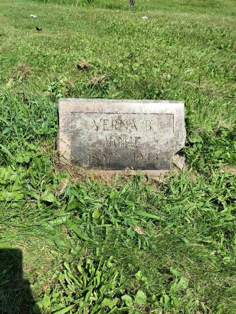 Verna B. Rohe's grave. Photo 2