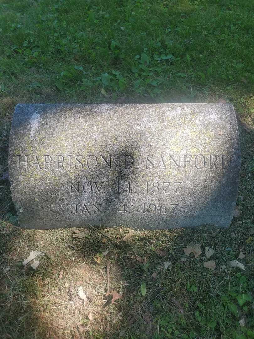 Harrison D. Sanford's grave. Photo 3