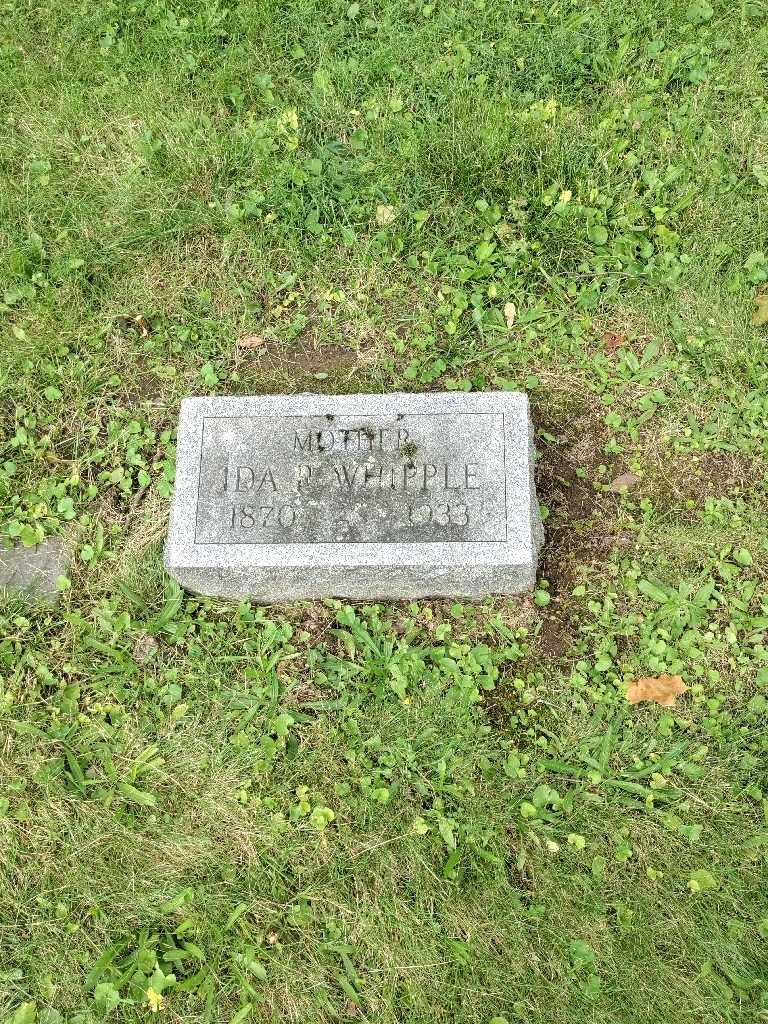 Ida R. Whipple's grave. Photo 3
