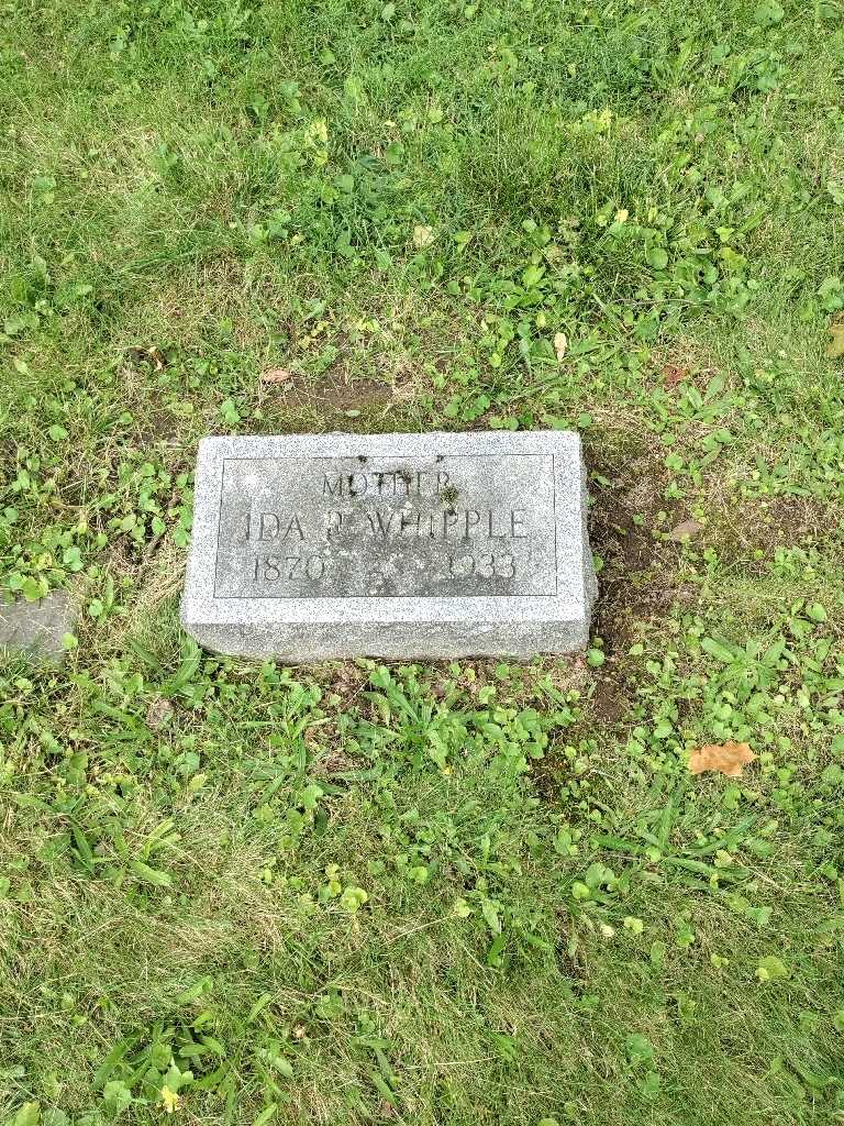 Ida R. Whipple's grave. Photo 2