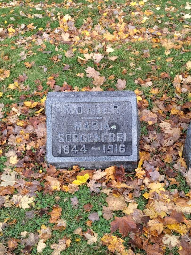 Maria M. Sorgenfrei's grave. Photo 2