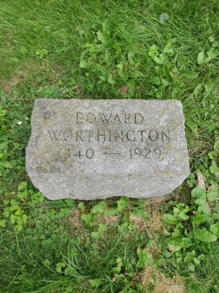 Edward Worthington's grave. Photo 3