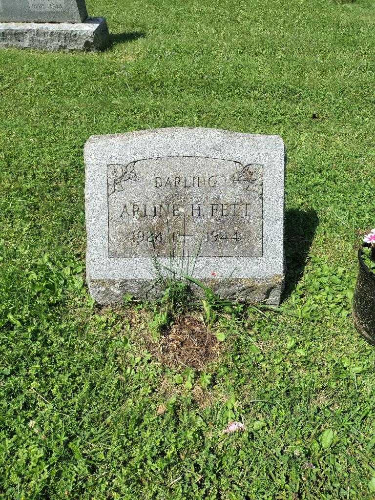 Arline H. Fett's grave. Photo 2