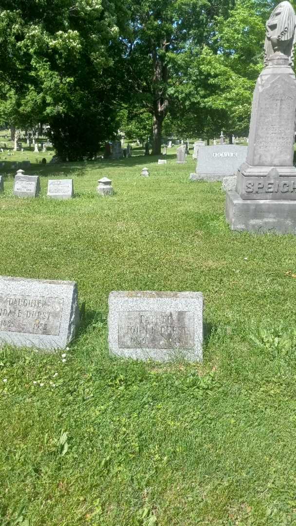 John E. Durst's grave. Photo 2