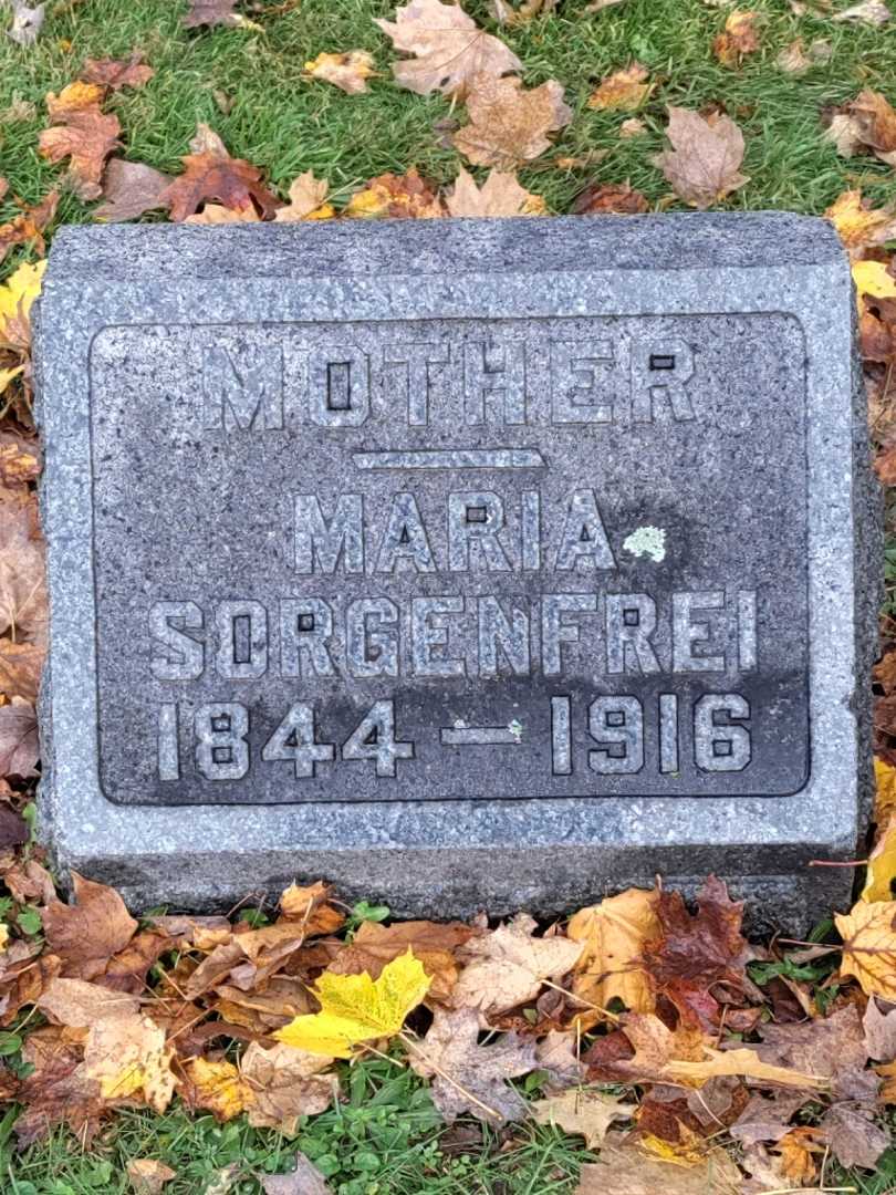 Maria M. Sorgenfrei's grave. Photo 3