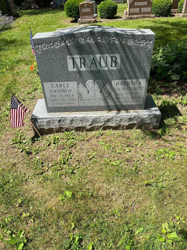 Earle Lathrop Traub's grave. Photo 2
